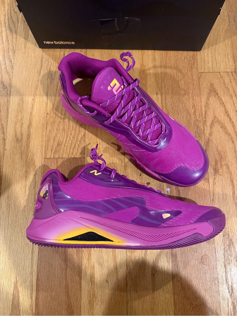 New Balance Kawhi 4 Purple Punch Athletic Sneaker Sz 10 BNWT